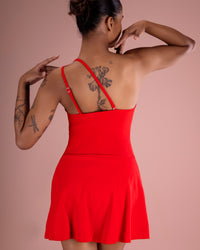 One-Shoulder Swim Dress