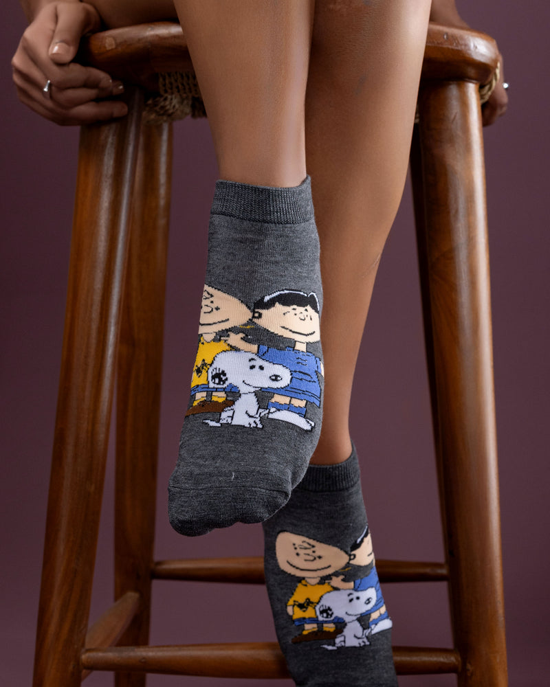 Snoopy &  Charlie Brown Ankle Socks