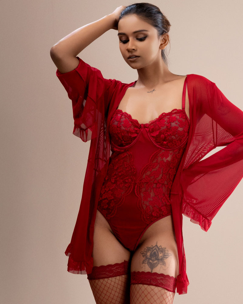 Crimson Desire Bodysuit