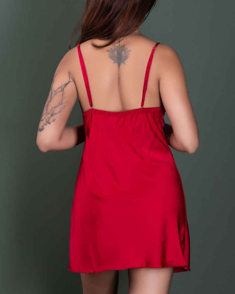 Luna Satin Lace Chemise