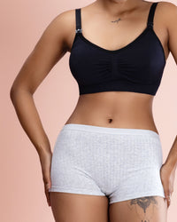 Ribbed Cotton Boyshorts