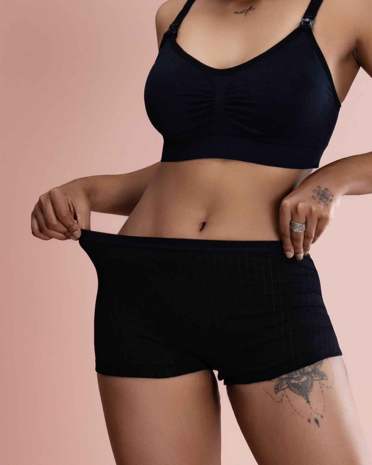 Ribbed Cotton Boyshorts