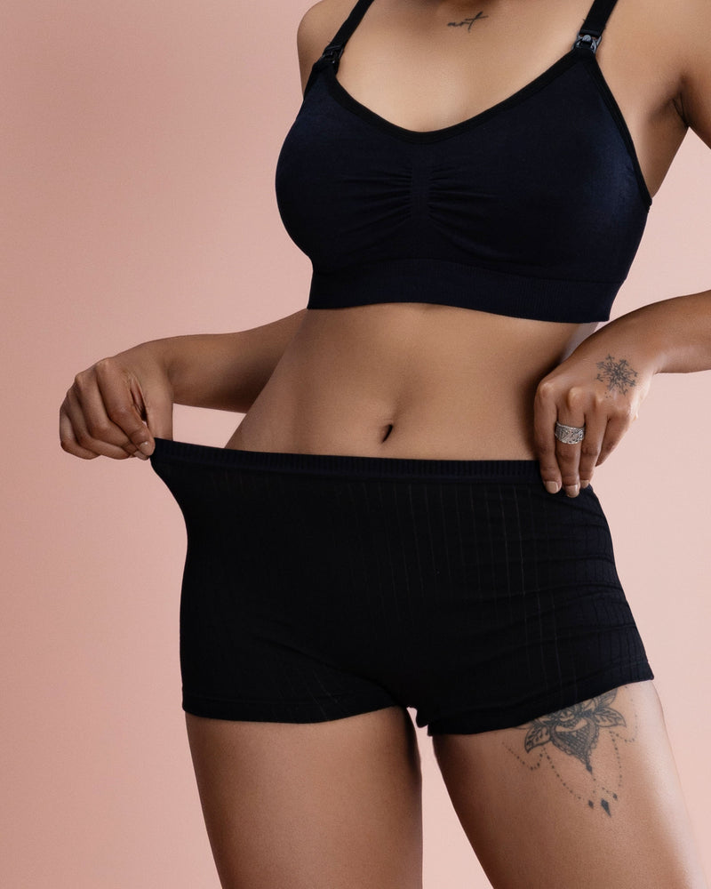 Ribbed Cotton Boyshorts
