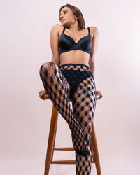 Midnight Mesh tights