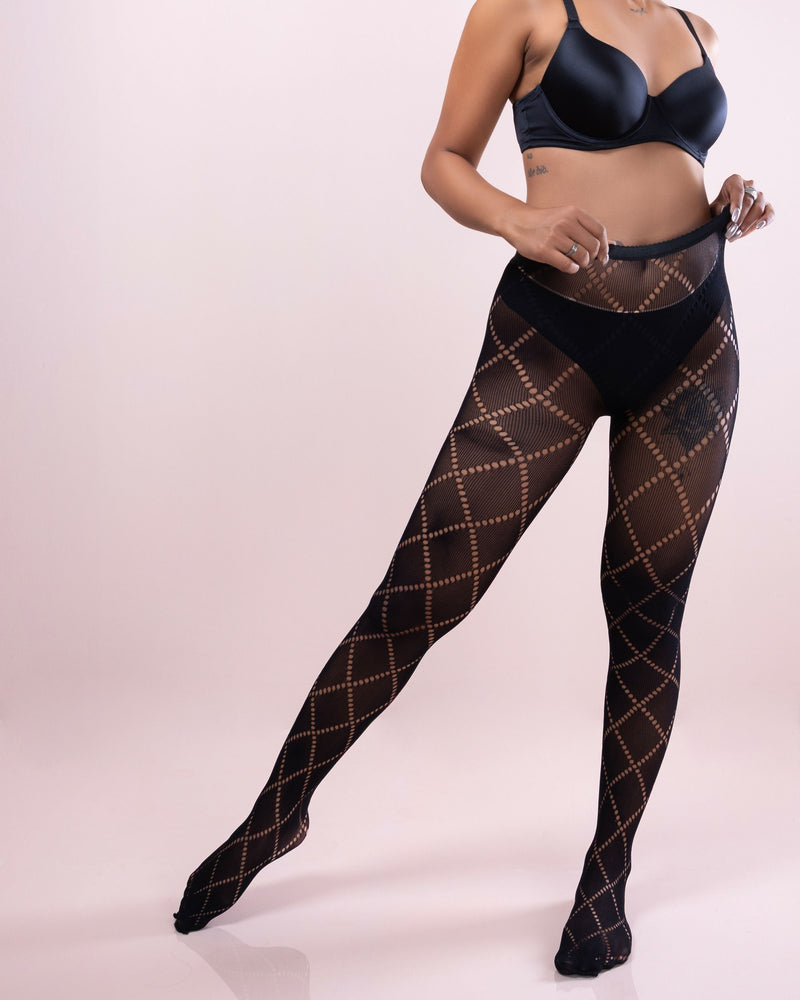 Midnight Mesh tights