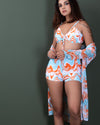 3-Piece Swimsuit Set with Mesh Robe