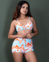 3-Piece Swimsuit Set with Mesh Robe