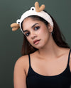 Soft Reindeer Facial Band