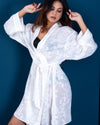 Sheer Elegance White Robe