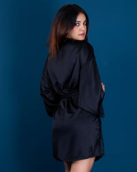 Satin Lace Robe