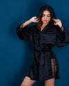 Satin Lace Robe