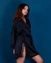 Satin Lace Robe